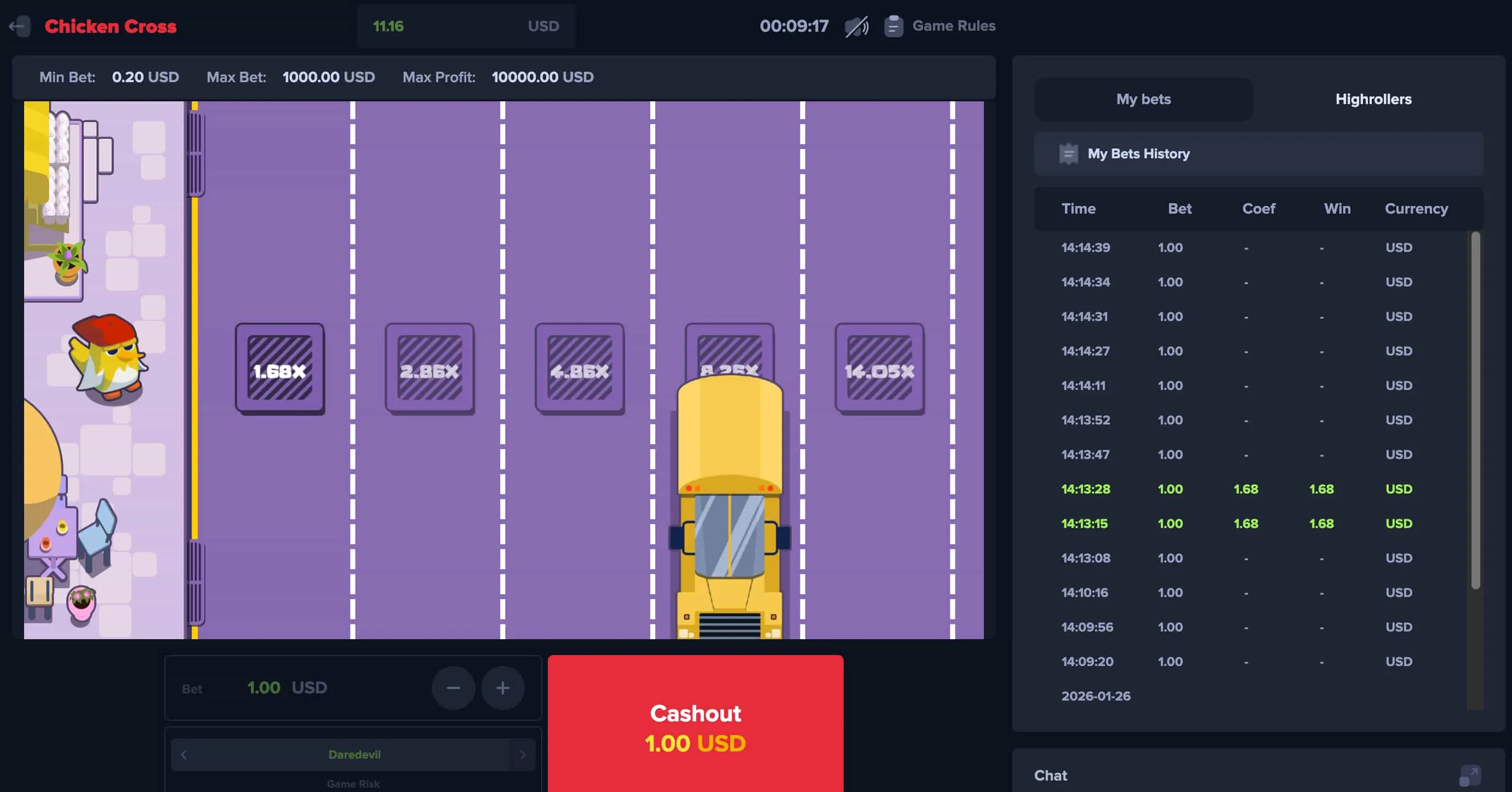 Come Funziona il Gameplay di Chicken Cross
